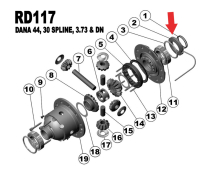 Pierścień ciśnieniowy do blokady RD117